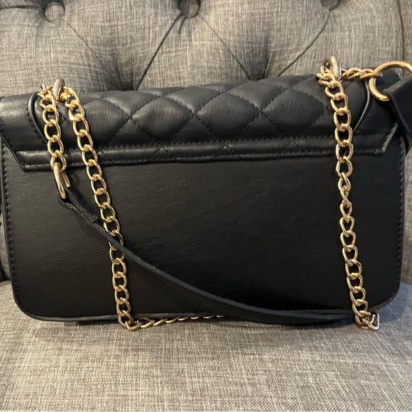 BADGLEY MISCHKA black Quilted leather crossbody with studs Used - Picture 3 of 8